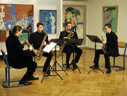 U Galeriji Prica nastupio kvartet mladih saksofonista