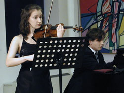 U Galeriji Prica nastupili su klavirist Caspar Frantz i violinistica Lucja Madziar