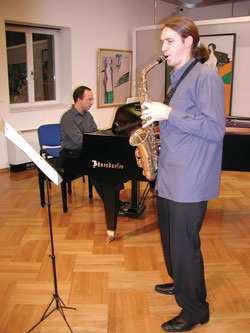 U Galeriji Prica nastupili saksofonist Tomislav uak i pijanist Sran Filip aldarovi 