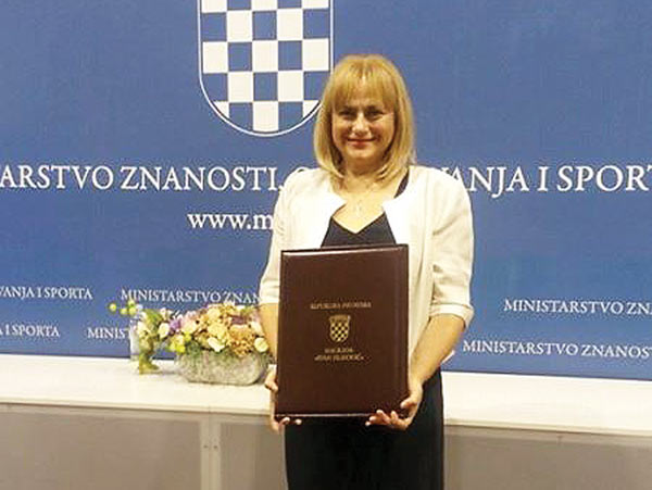 Samoborka Vesna Faullend Heferer dobila najvie dravno priznanje za prosvjetne djelatnike - Nagradu Ivan Filipovi 