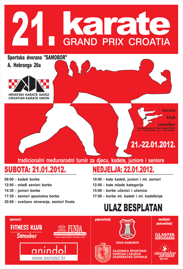 KARATE - 21. Karate Grand Prix Croatia