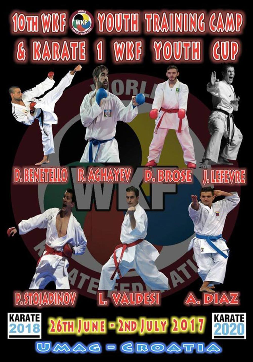 10. Svjetski karate kamp i svjetski kup za mlade - Umag, 26. lipnja - 2. srpnja