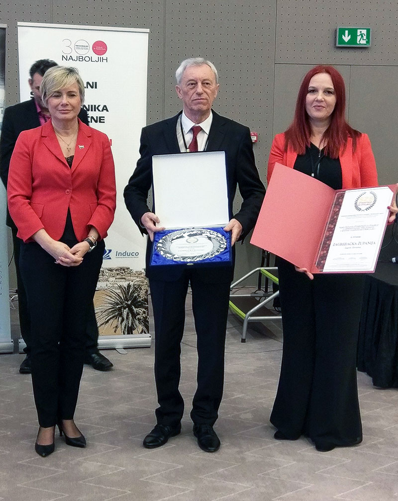 Zagrebakoj upaniji dodijeljena velika nagrada i priznanje za doprinos razvoju poduzetnitva