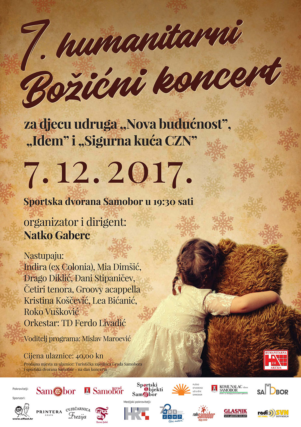 7. humanitarni Boini koncert maestra Natka Gaberca i njegovih gostiju za tri udruge